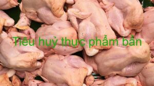 tiêu huỷ thực phẩm bẩn